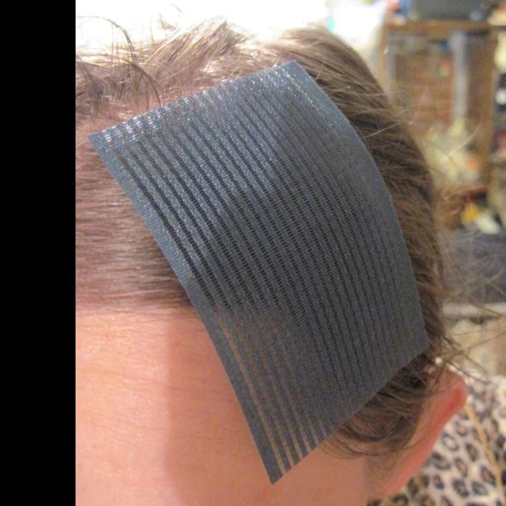 Self Holding Hook & Loop Squares Secure Hair for Make Up Straightening Squares